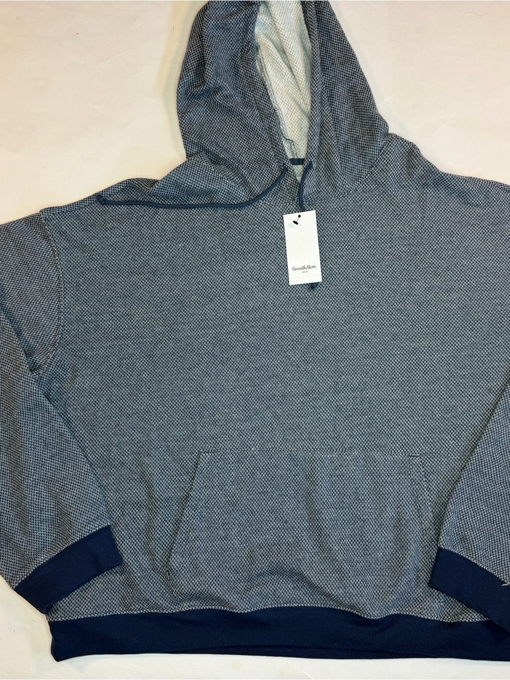 Goodfellow & Co Men’s Blue Hooded Pullover Shirt